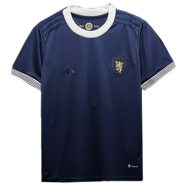 Scotland edizione 150 ° anniversario maglia divisa da calcio blu navy kit abbigliamento sportivo da uomo magliette sportive 2023-2024